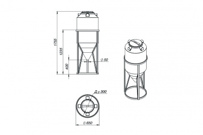 Емкость ФМ 240л в обрешетке в Перми